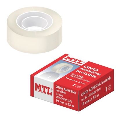Dohe Cinta Adhesiva Invisible de Polipropileno 19mmx33m - Alta Resistencia y Potente Adhesivo - Aptas para todo Tipo de Aplicaciones