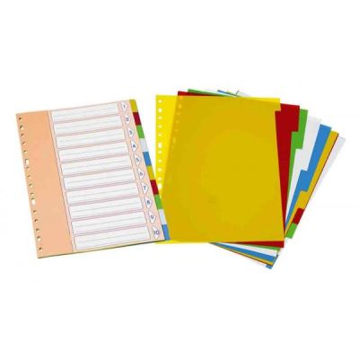 Dohe Separadores para Archivadores y Carpetas de Anillas - 120 Micras - Multitaladro de 16 Perforaciones - Bolsa Autoadhesiva Individual