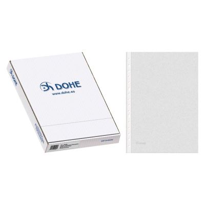 Dohe 100 Fundas Multitaladro con 16 Perforaciones - 100mm - Polipropileno Rugoso