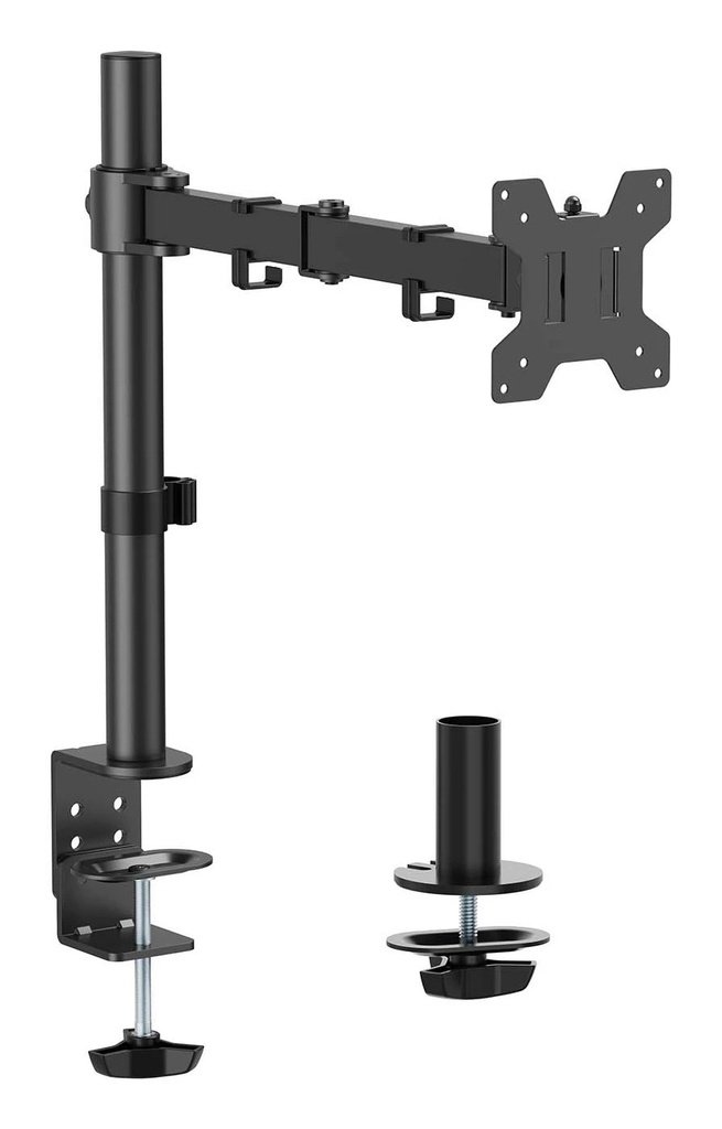 Aisens Soporte de Mesa Eco Giratorio e Inclinable para Monitor/TV 10Kg (3 Pivotes - 1 Brazo) de 17-32" - Color Negro