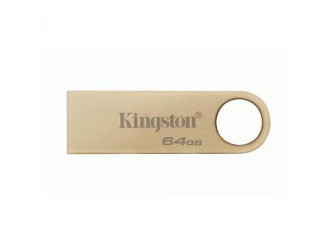 Kingston DataTraveler SE9 G3 Memoria USB-A 3.2 Gen 1 64GB - 220 MB/s en Lectura - Diseño Metalico - Color Oro (Pendrive)