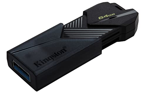 Kingston DataTraveler Exodia Onyx Memoria USB 64GB - USB 3.2 Gen 1 - Enganche para Llavero - Color Negro (Pendrive)