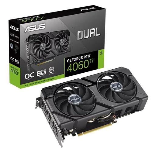 Asus Dual GeForce RTX 4060 Ti EVO OC Edition Tarjeta Grafica 8GB GDDR6 DLSS3