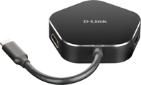 D-Link Hub USB-C a HDMI, USB-C, 2x USB 3.0