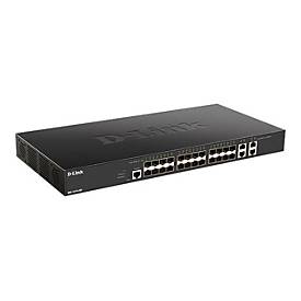 D-Link Switch Gestionable L2 24 Puertos Gigabit 10G SFP+ + 4 Puertos 10G