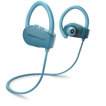 Energy Sistem Auricular Deportivo - Bluetooth 5.1 - Microfono Integrado - Resistente al Sudor - Secure-Fit - Sonido Equilibrado - 8h de Autonomia - Color Azul