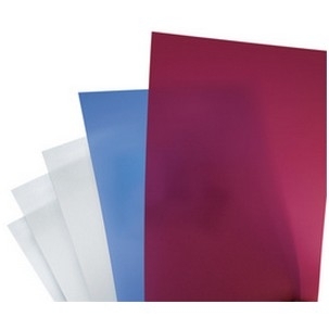 GBC PolyClearView Pack de 100 Tapas de Encuadernar A4 - 500 Micras - Color Negro