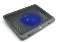 Ewent Soporte para Portatil - 1 Ventilador Silencioso hasta 15.6" - Color Negro