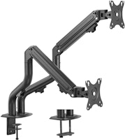 Ewent Soporte de Mesa Contrapeso Giratorio e Inclinable para Monitor/TV 16Kg - 2 Brazos - 17-32" - Color Negro