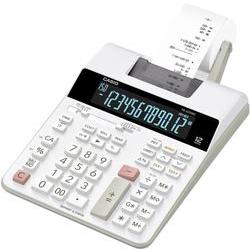 Casio FR-2650RC Calculadora Impresora de Sobremesa - Impresión en 2 colores - Pantalla de 12 Digitos - Función de reloj y calendario - Color Blanco