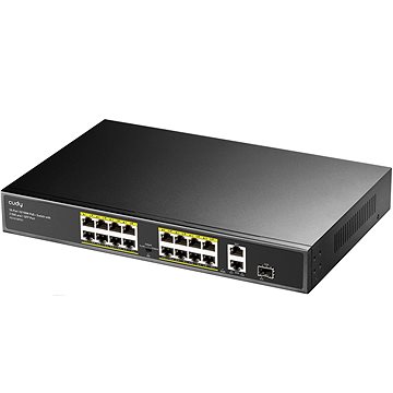 Cudy FS1018PS1 Switch Gigabit de 16 Puertos de 10/100 Mbits con 2GbE y 1 Puerto SFP