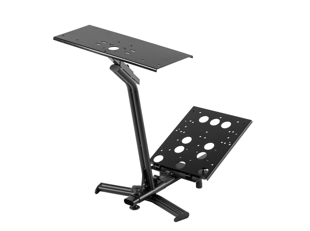 FR-TEC Estructura Metalica para Volante y Caja de Cambios - Doble Punto de Sujecion - Regulable en Altura y Distancia - Antideslizante - Facil Montaje - Color Negro