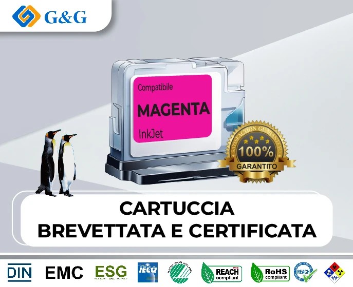 G&G Epson T1304 Amarillo Cartucho de Tinta Generico - Reemplaza C13T13044010