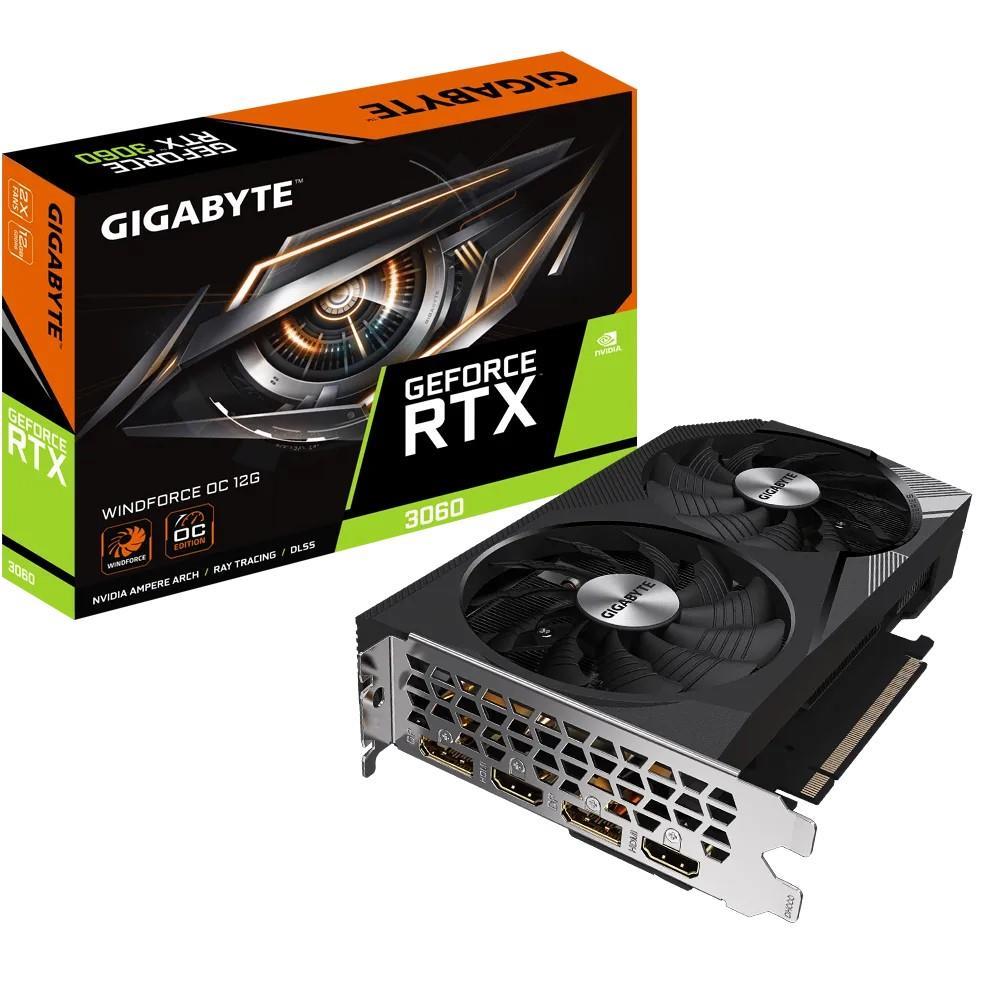 Gigabyte GeForce RTX 3060 Terjeta Grafica WINDFORCE OC 12GB GDDR6