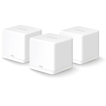 Mercusys H30G Sistema Wi-Fi Mesh AC1300 Dual Band - 3 Unidades Halo - Cobertura hasta 260 m² - Roaming sin Interrupciones