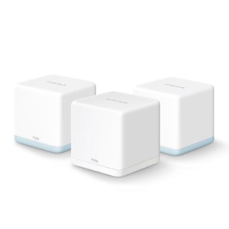 Mercusys H32G Sistema Wi-Fi 5 Mesh AC1200 Dual Band - 3 Unidades Halo - Cobertura hasta 320 m² - Color Blanco