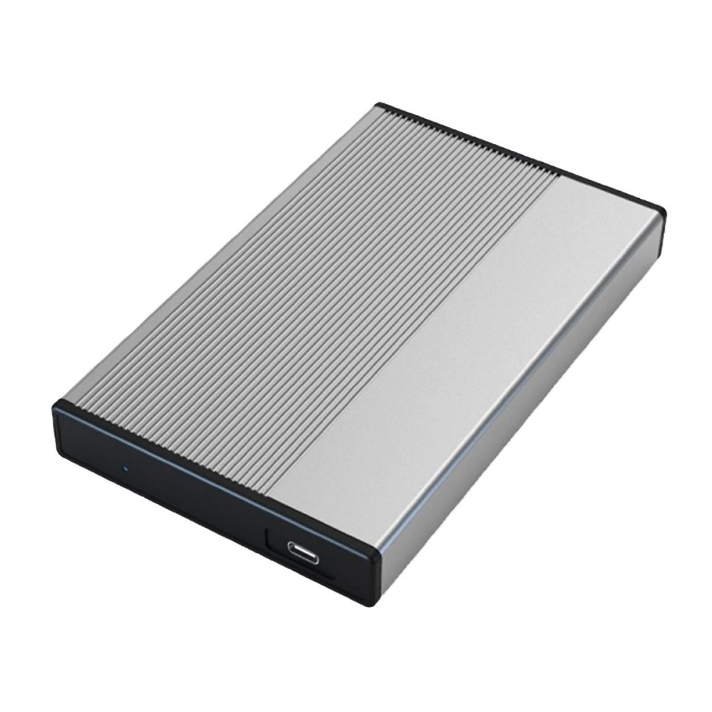 3Go Carcasa Externa HDD 2.5" SATA USB-C - Color Gris