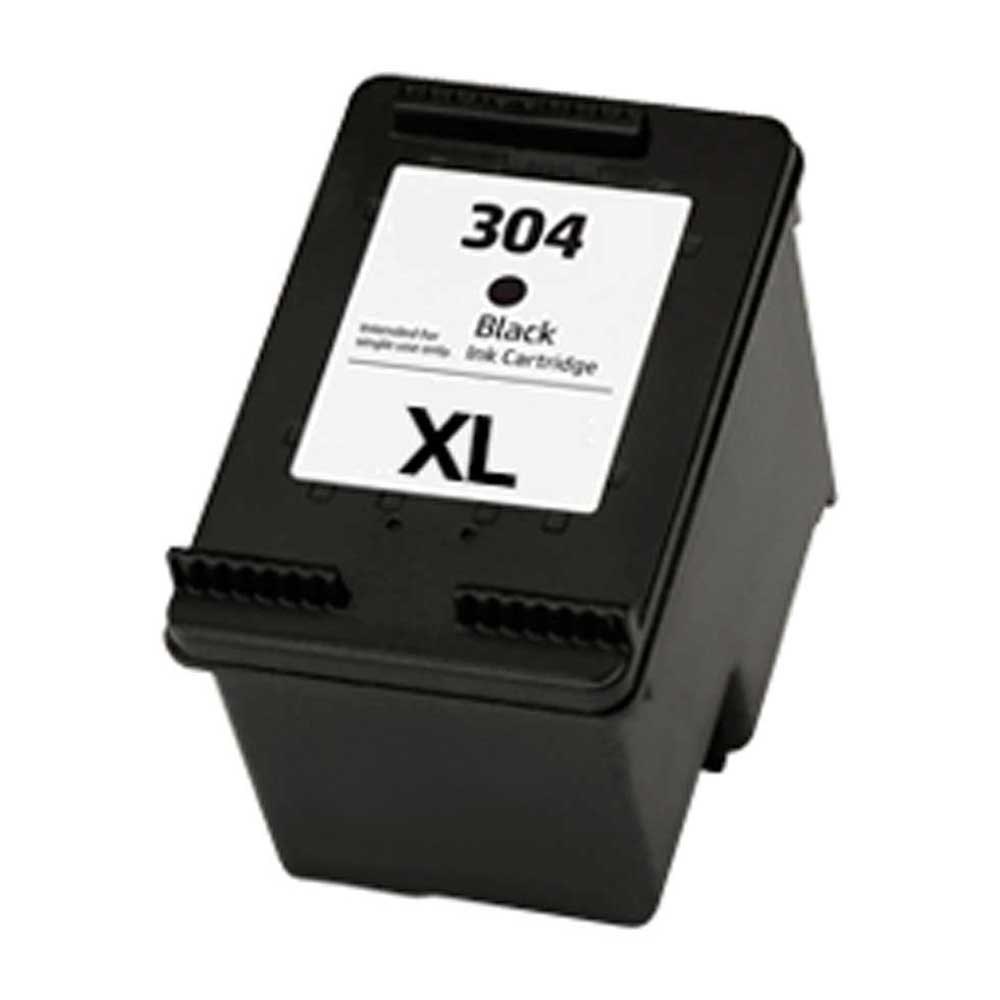 HP 304XL Negro Cartucho de Tinta Remanufacturado - Muestra Nivel de Tinta - Reemplaza N9K08AE/N9K06AE
