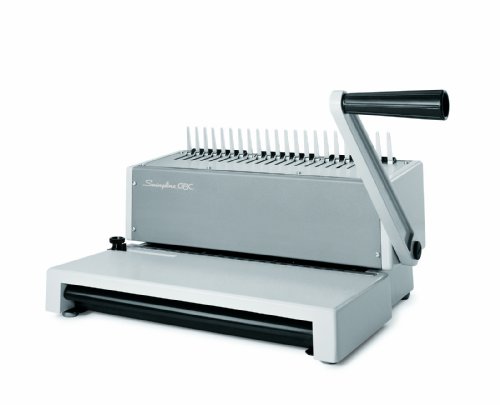 GBC Encuadernadora de Canutillo Combbind C150Pro - Perforacion A4 - Encuadernacion Hasta 450 Hojas - Estructura de Aluminio Resistente - Color Blanco