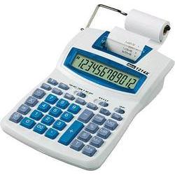 Ibico 1214X Calculadora Semi-Profesional Pantalla LCD 12 Digitos - Impresion a 2 Colores - Velocidad de Impresion 2.4 Lineas por Segundo - Color Blanco/Azul