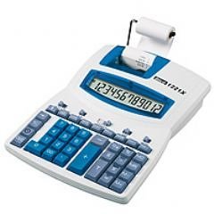 Ibico 1221x Calculadora Semi-Profesional Pantalla LCD 12 Digitos - Impresion a 2 Colores - Velocidad de Impresion 2.4 Lineas por Segundo - Teclado Profesional - Color Blanco/Azul