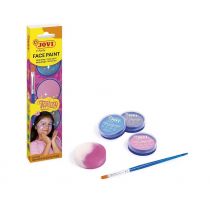 Jovi Fantasy Estuche de Maquillaje Crema - Hipoalergenico - Facil Aplicacion - Incluye Esponja y Pincel - Color Surtido