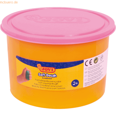 Jovi Soft Dough Blandiver Bote de Pasta de Modelaje 460gr - Blanda y Flexible - Facil de Amasar y Moldear - Ideal para Iniciacion al Modelaje - Color Rosa