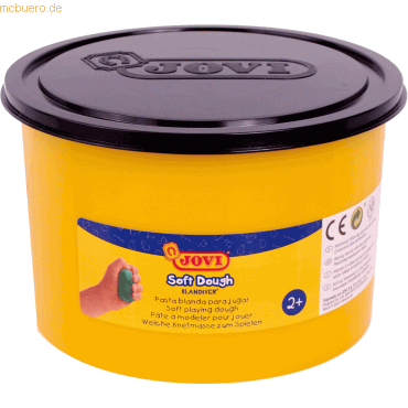 Jovi Soft Dough Blandiver Bote de Pasta de Modelaje 460gr - Blanda y Flexible - Facil de Amasar y Moldear - Ideal para Iniciacion al Modelaje - Color Negro