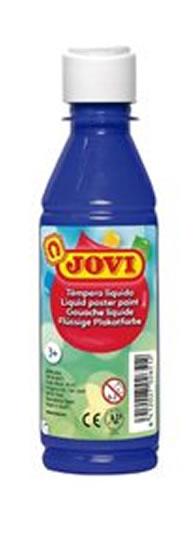 Jovi Tempera Paint Tempera Liquida 250ml - Base Agua - Lista para Usar - Alto Poder Cubriente - Secado Rapido - Excelente Fluidez - Adherencia en Multiples Superficies - Color Azul Oscuro