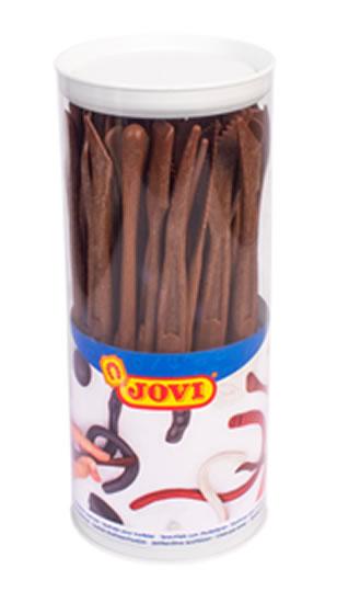 Jovi Bote de 45 Modeladores de Plastico - 5 Modelos - Herramientas para Arcilla, Barro y Plastilina - Accesorios para Modelar - 9 Unidades Por Modelo - Color Marrón