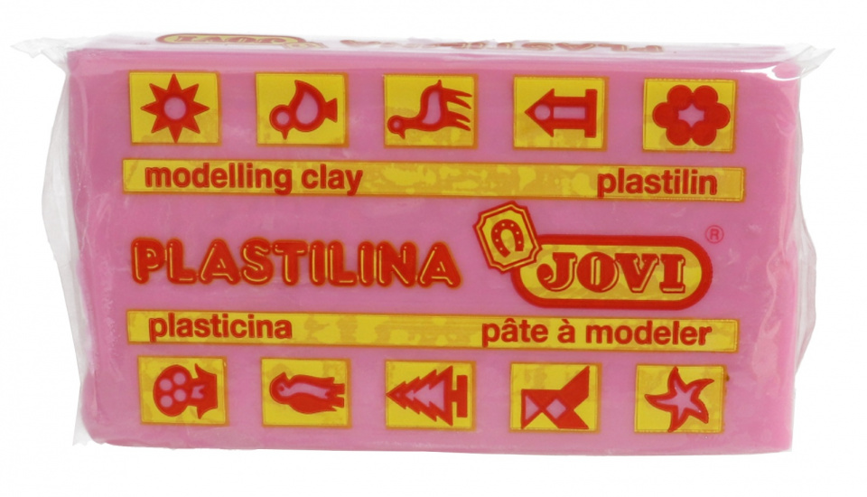 Jovi Caja de 30 Pastillas de Plastilina 50gr - Pasta de Modelar Vegetal - Mezclables - No Endurece - sin Gluten - Inocua y No Toxica - Color Rojo