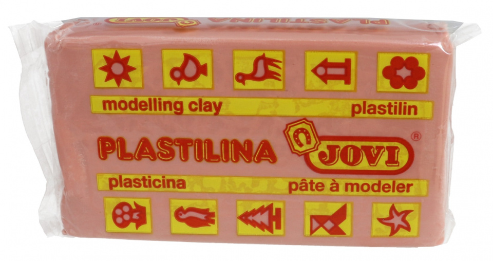 Jovi Caja de 30 Pastillas de Plastilina 50gr - Muy Moldeable - No Se Seca - sin Gluten - Libre de Alergenos - No Toxica - Color Rojo