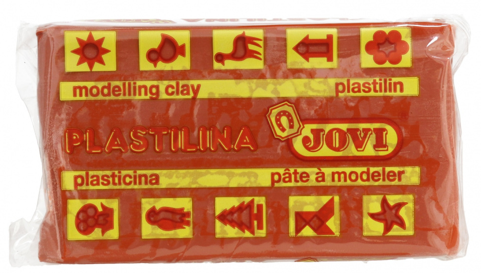 Jovi Caja de 30 Pastillas de Plastilina 50gr - Pasta Vegetal - No Endurece - sin Gluten - Inocua - Facil de Moldear - Ideal para Volumen - Color Rosa