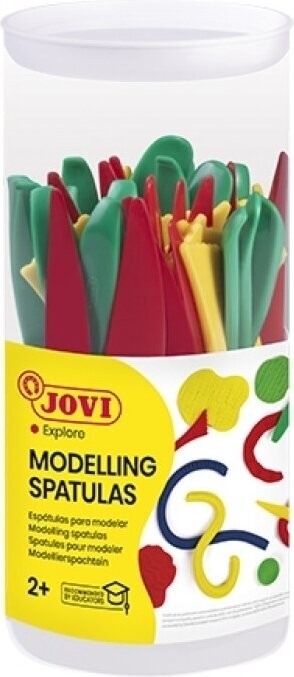 Jovi Bote con 48 Herramientas para Modelar Plastilina - 3 Modelos - 16 Unidades de Cada Modelo - Colores Surtidos