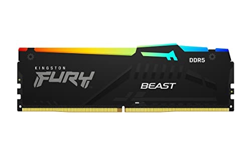 Kingston Fury Beast RGB Memoria RAM DDR5 6000MT/s 32GB 1.4V CL30 DIMM