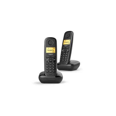 Gigaset A270 Duo Telefono Inalambrico Dect + 1 Supletorio - Identificador de Llamadas - Manos Libres - Control de Volumen - Color Negro