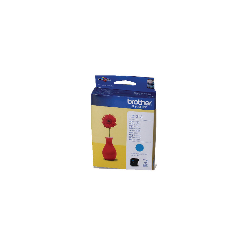 Brother LC121 Cyan Cartucho de Tinta Original - LC121CBP