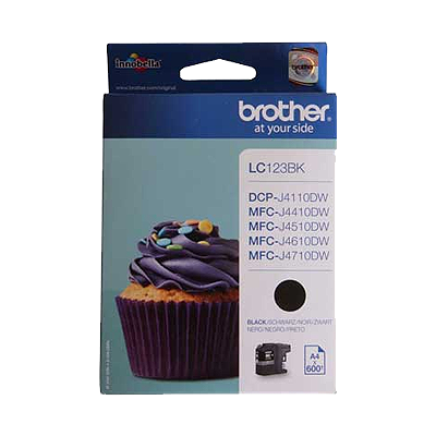 Brother LC123 Negro Cartucho de Tinta Original - LC123BKBP