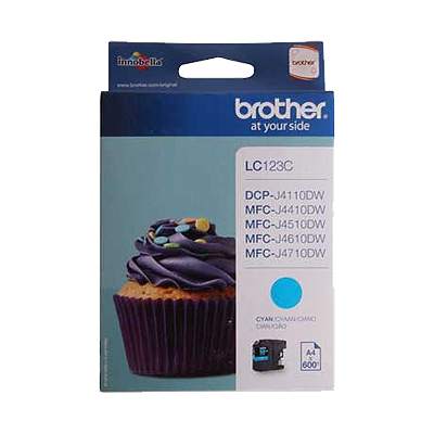 Brother LC123 Cyan Cartucho de Tinta Original - LC123CBP