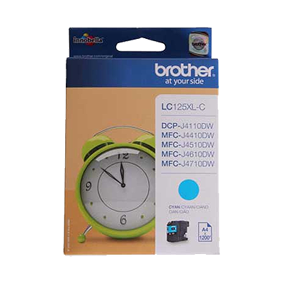 Brother LC125XL Cyan Cartucho de Tinta Original - LC125XLCBP