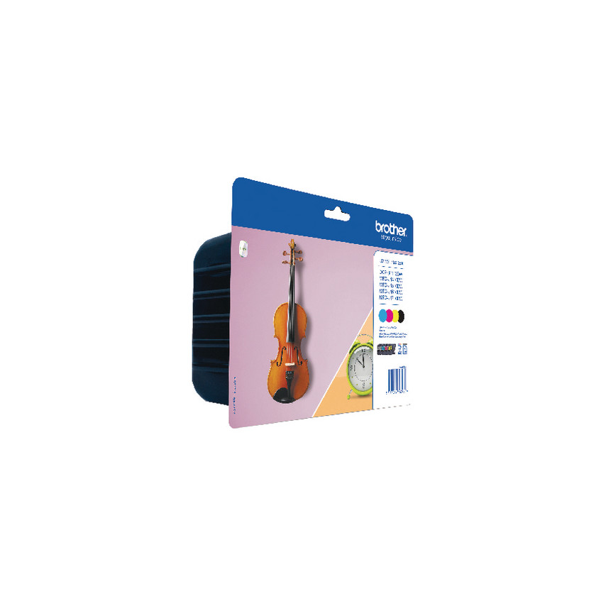 Brother LC127XL/LC125XL Pack de 4 Cartuchos de Tinta Originales - LC127XLVALBP