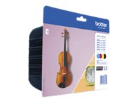 Brother LC129XL/LC125XL Pack de 4 Cartuchos de Tinta Originales - LC129XLVALBP