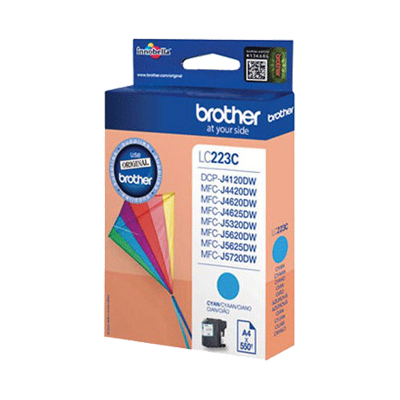 Brother LC223 Cyan Cartucho de Tinta Original - LC223CBP