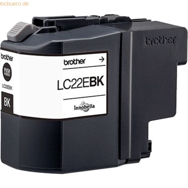Brother LC22E Negro Cartucho de Tinta Original - LC22EBK