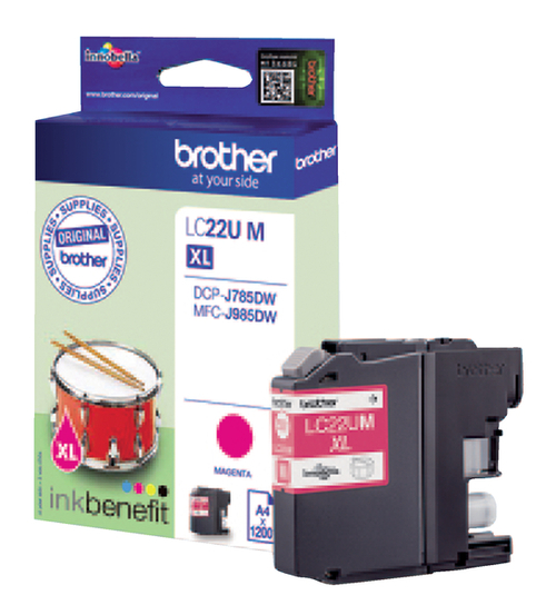 Brother LC22U Magenta Cartucho de Tinta Original - LC22UMBP