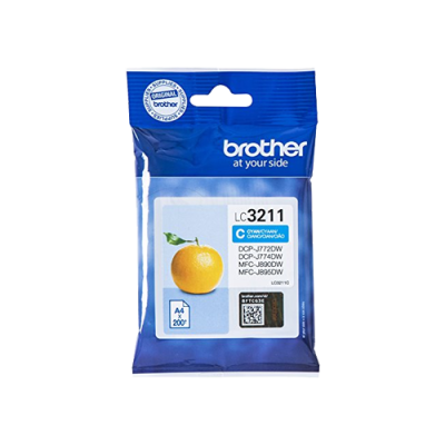 Brother LC3211 Cyan Cartucho de Tinta Original - LC3211C