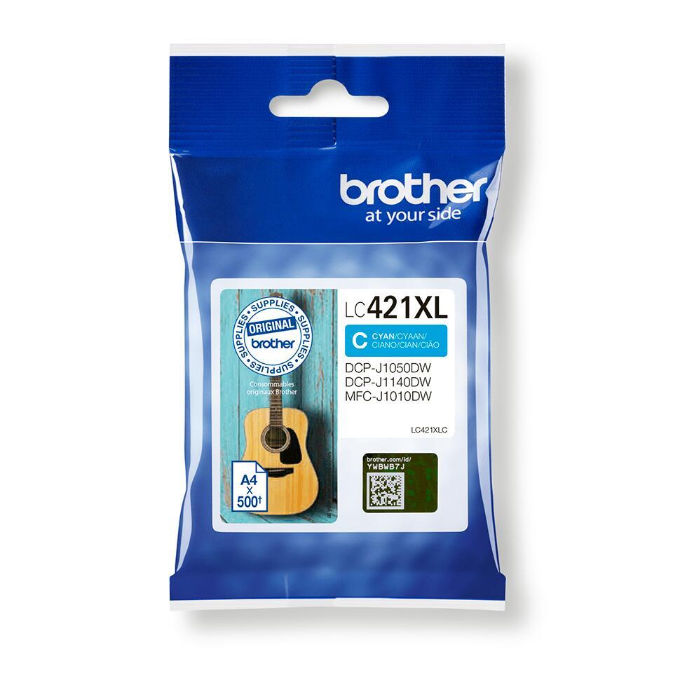 Brother LC421XL Cyan Cartucho de Tinta Original - LC421XLC