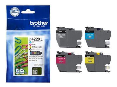 Brother LC422XL Pack de 4 Cartuchos de Tinta Originales - LC422XLVAL