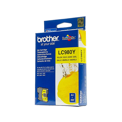 Brother LC980 Amarillo Cartucho de Tinta Original - LC980Y