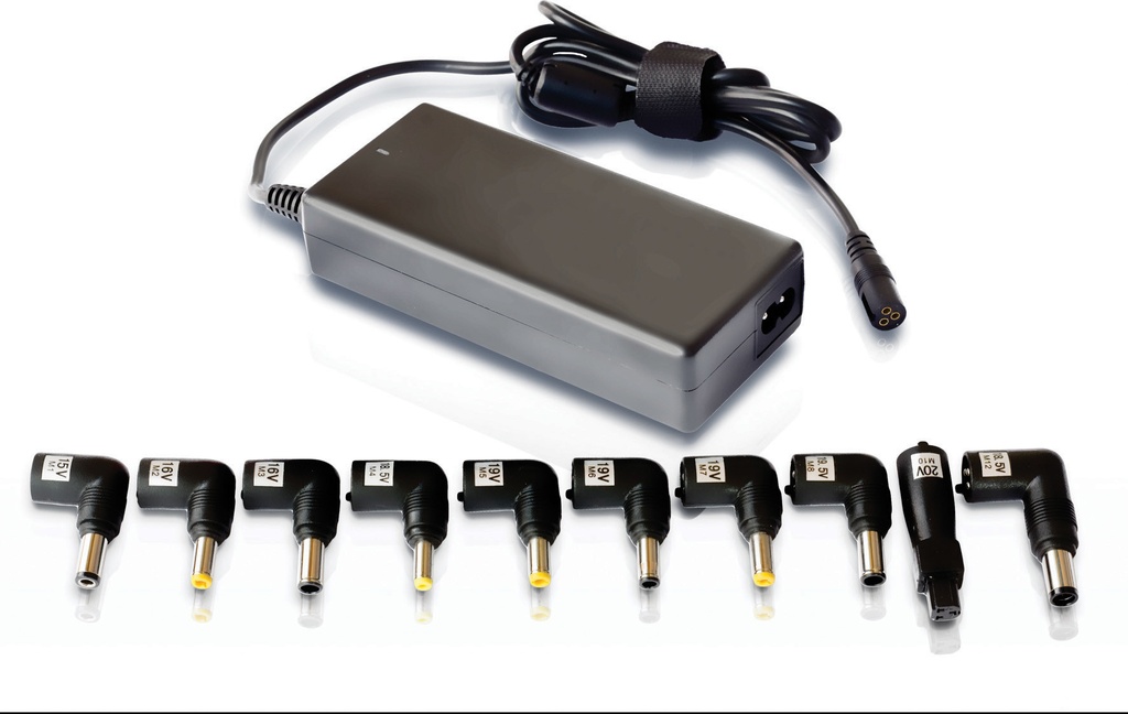 Leotec Cargador Universal Automatico para Portatil 90W - 10 Conectores Diferentes